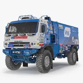 3D KAMAZ Dakar Racing Truck 4326 VK model